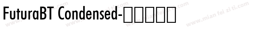 FuturaBT Condensed字体转换